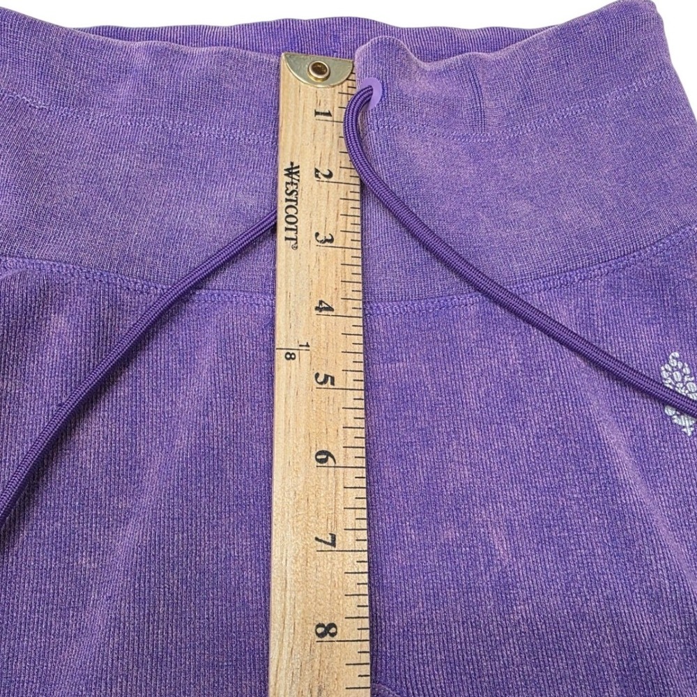 Free People Movement Good Karma Leggings Purple Acid Wash Ribbed XS/S - Picture 7 of 9